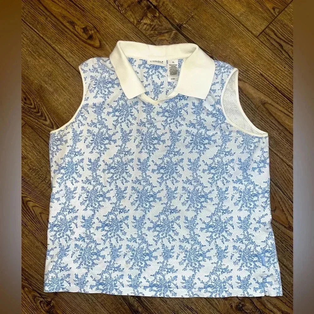 Liz golf xl golf shirt paisley shirt